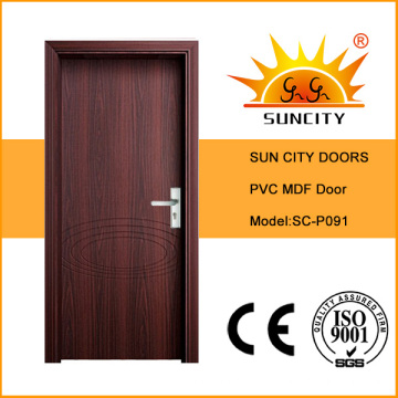 Venta caliente puerta de PVC MDF con precio barato (SC-P091)